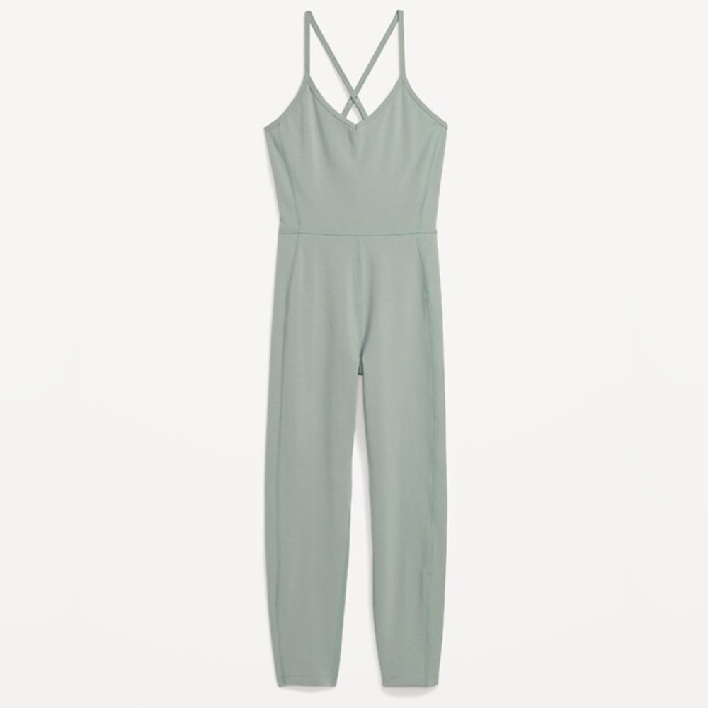 NWOT Old Navy Green Sleeveless Jumpsuit